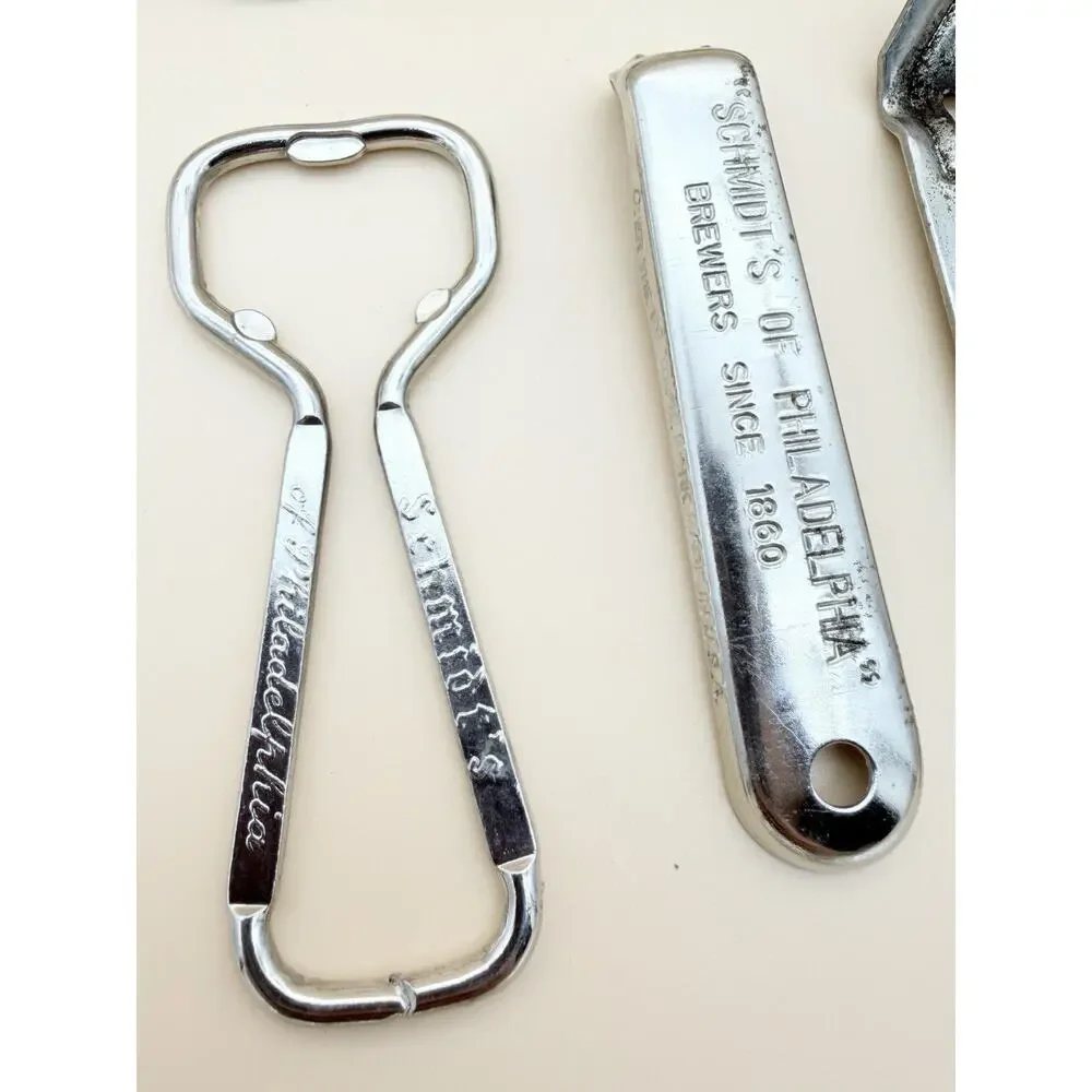 Vintage Beer Bottle Openers Lot 8 Schmidt’s Ortlieb’s Rams Head Philadelphia PA